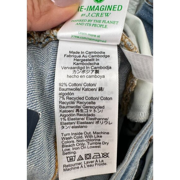 J.Crew High-rise flare crop jean in all-day stretch raw hem sz 31T - Picture 13 of 14
